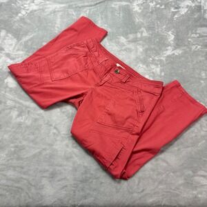 Jolt Cargo Pants Womens Size 7 Coral Casual Utility Cropped‎